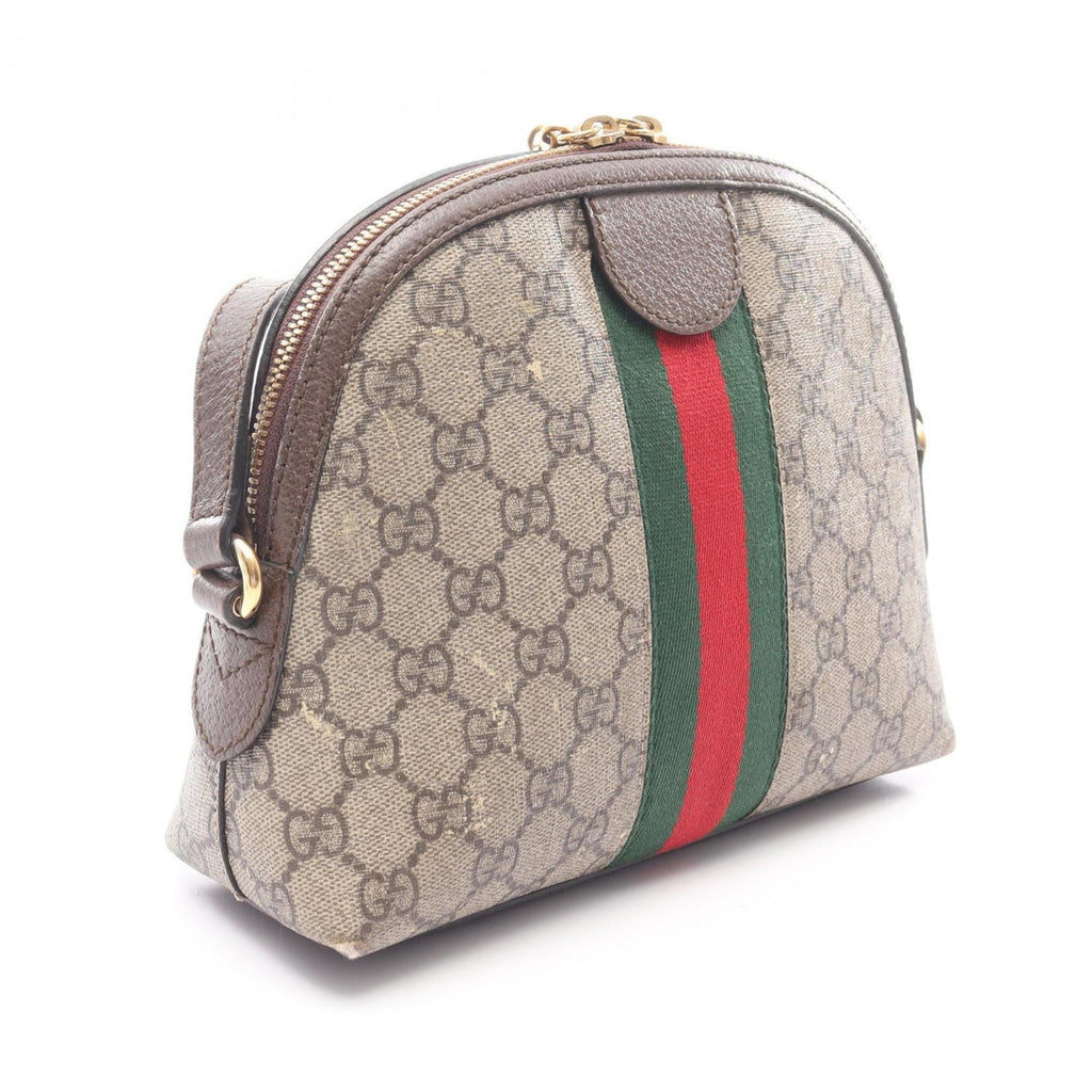 Ophidia Dome Shoulder Bag GG Coated Canvas Small
