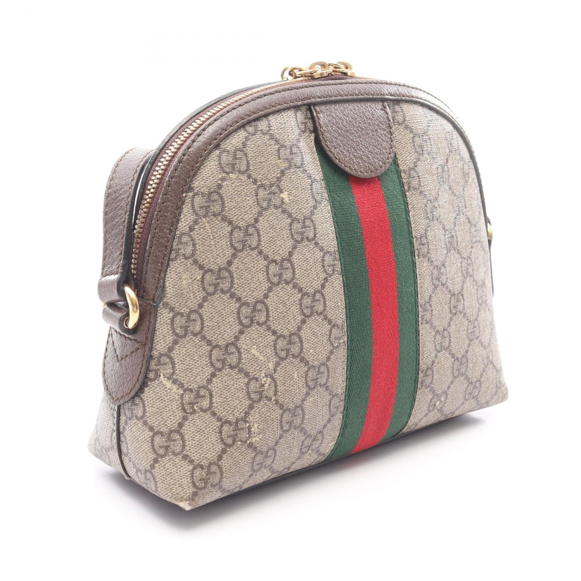 Ophidia Dome Shoulder Bag GG Coated Canvas Small