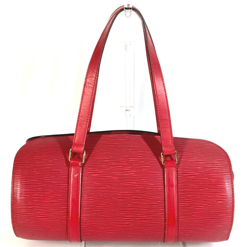 Louis Vuitton Castilian Red Red Color Epi Leather Handbag Shoulder Bag (Pre-Owned)