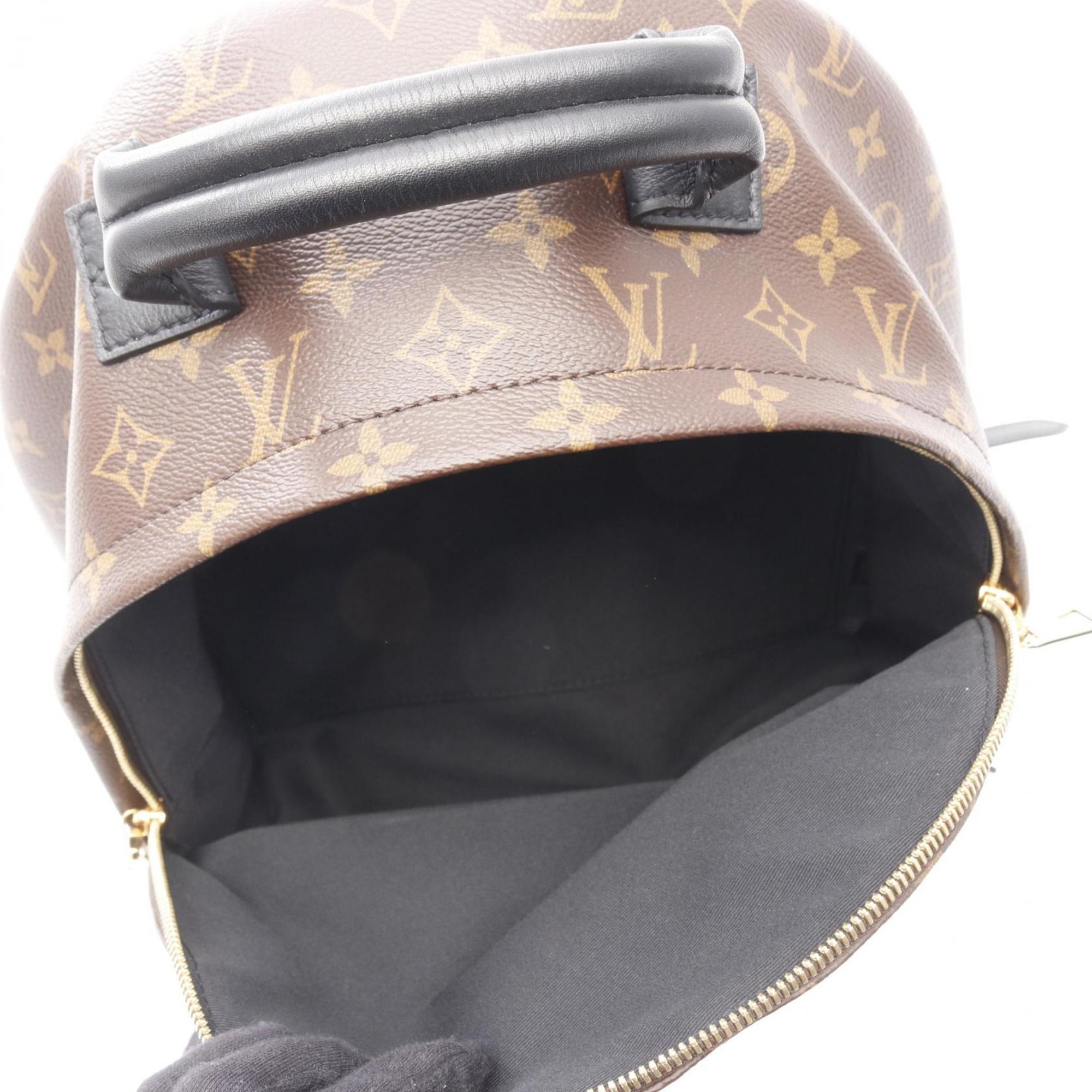 Louis Vuitton Brown Coated Canvas Leather Backpack (Pre-Owned)
