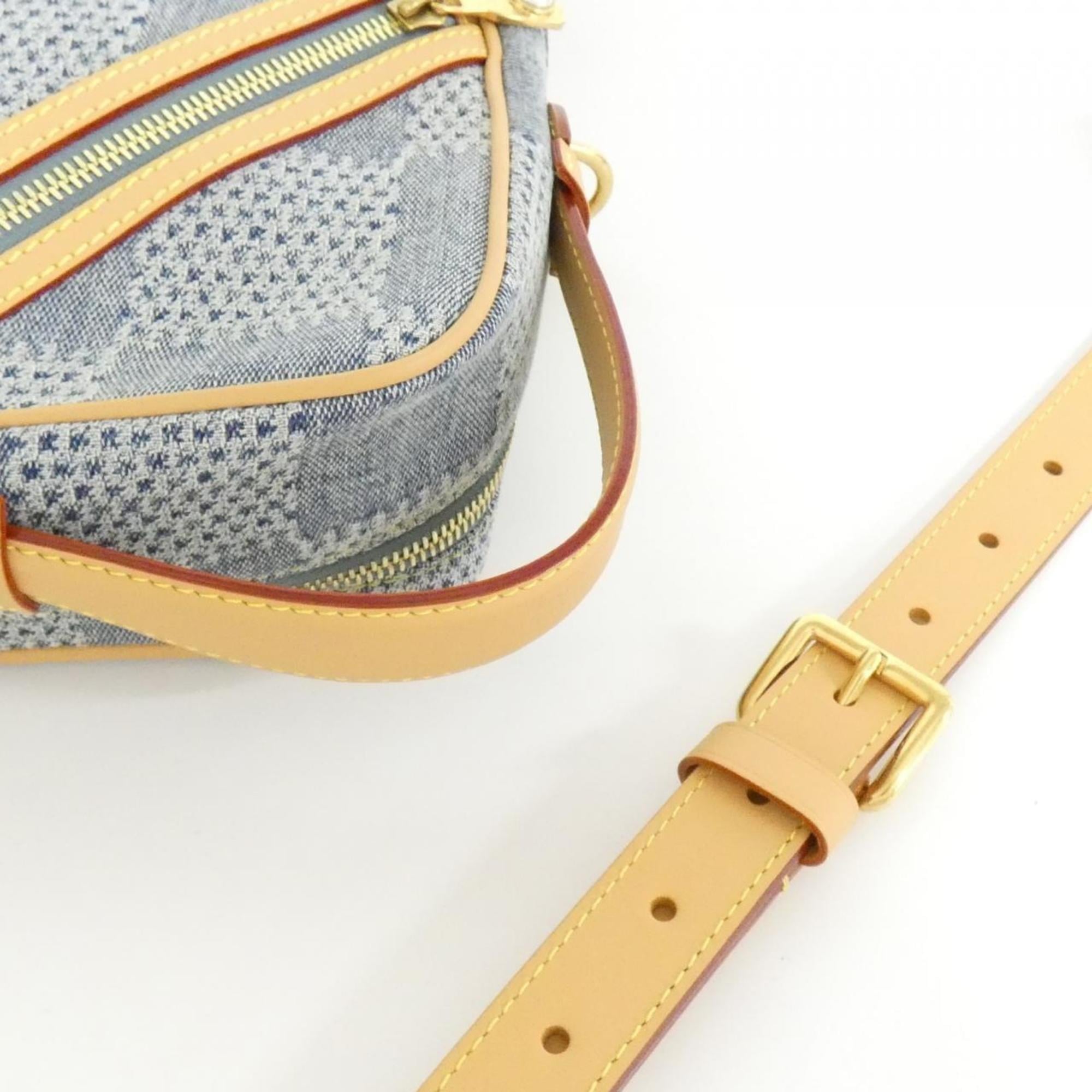 Louis Vuitton Blue Cotton Canvas Shoulder Bag (Pre-Owned)