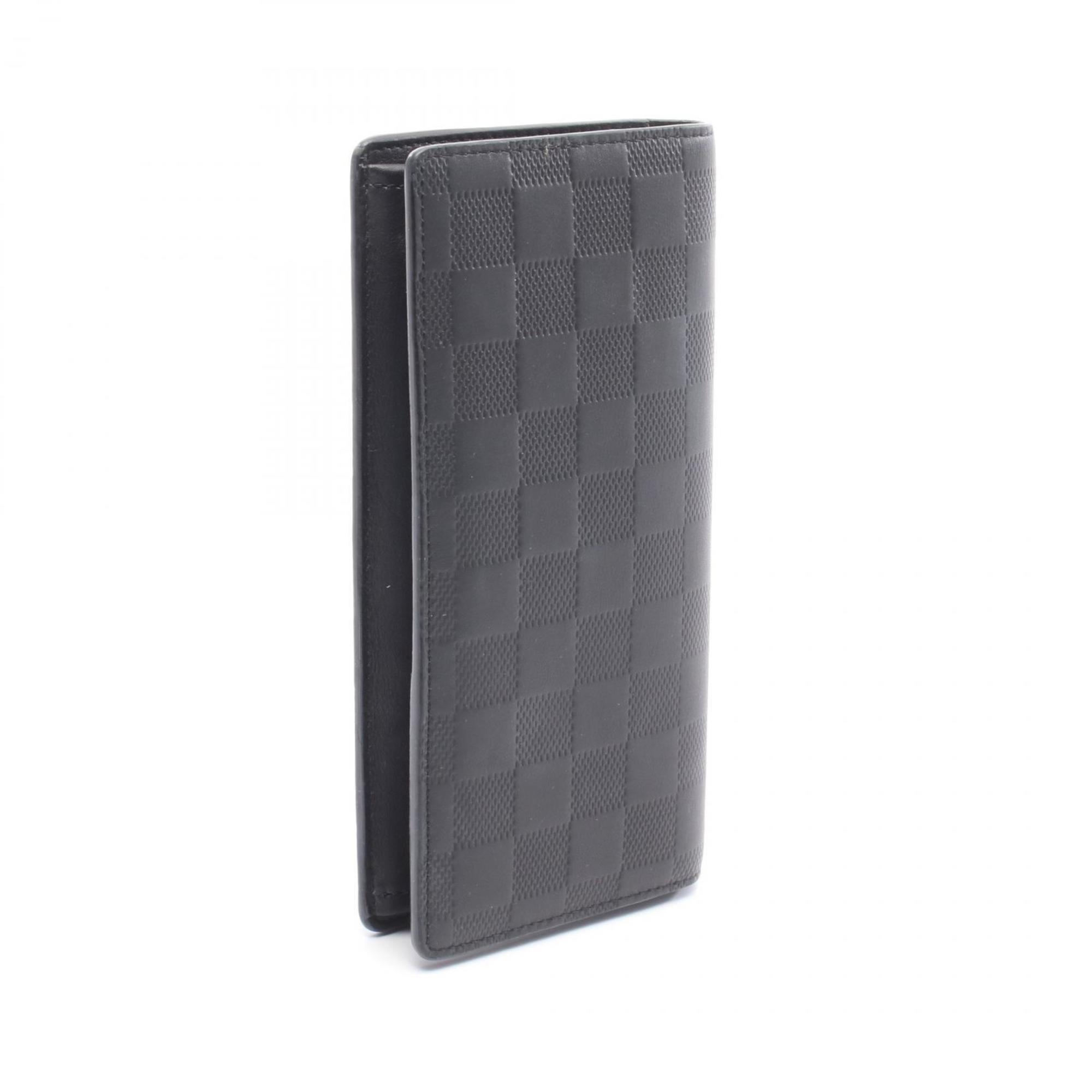 Louis Vuitton Black Infini Onyx Damier Infini Long Wallet (Bi-Fold) (Pre-Owned)