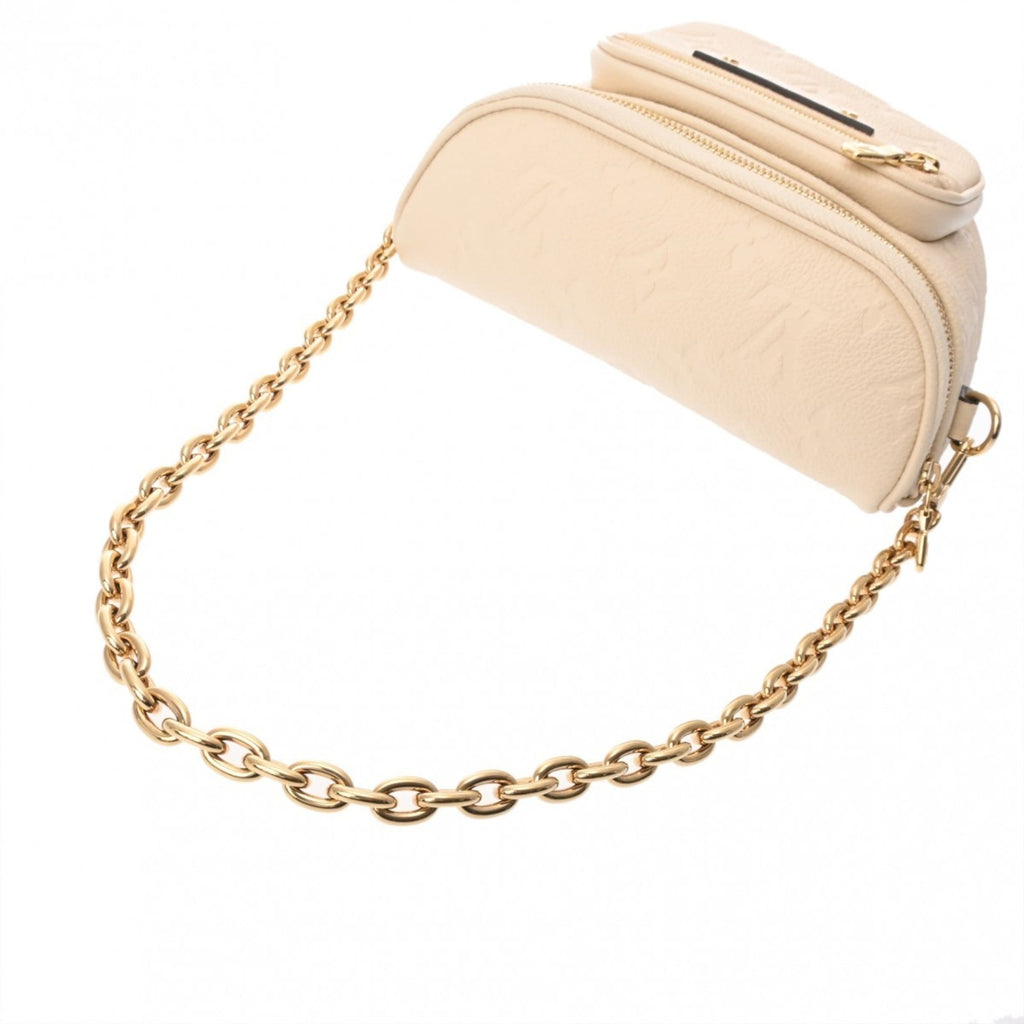 Louis Vuitton Cream Leather Shoulder Bag (Pre-Owned)