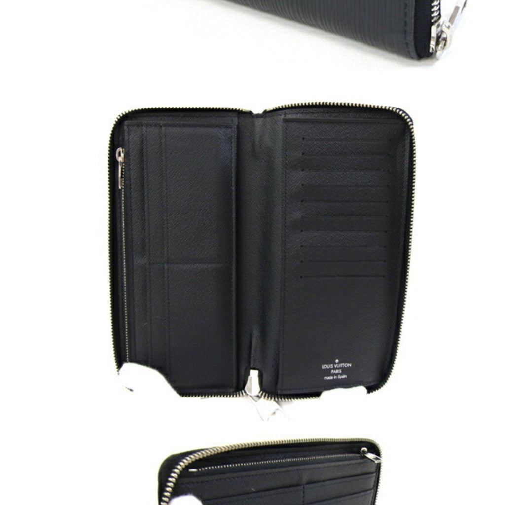 Louis Vuitton Black Noir Epi Leather Long Wallet (Bi-Fold) (Pre-Owned)