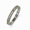 Band Ring 18K White Gold with Diamond