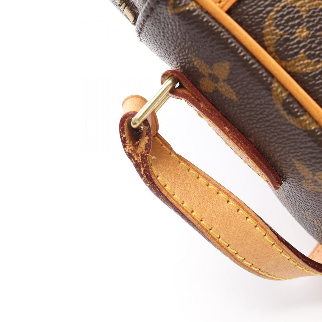 Louis Vuitton Monogram Brown Coated Canvas Leather Shoulder Bag (Pre-Owned)