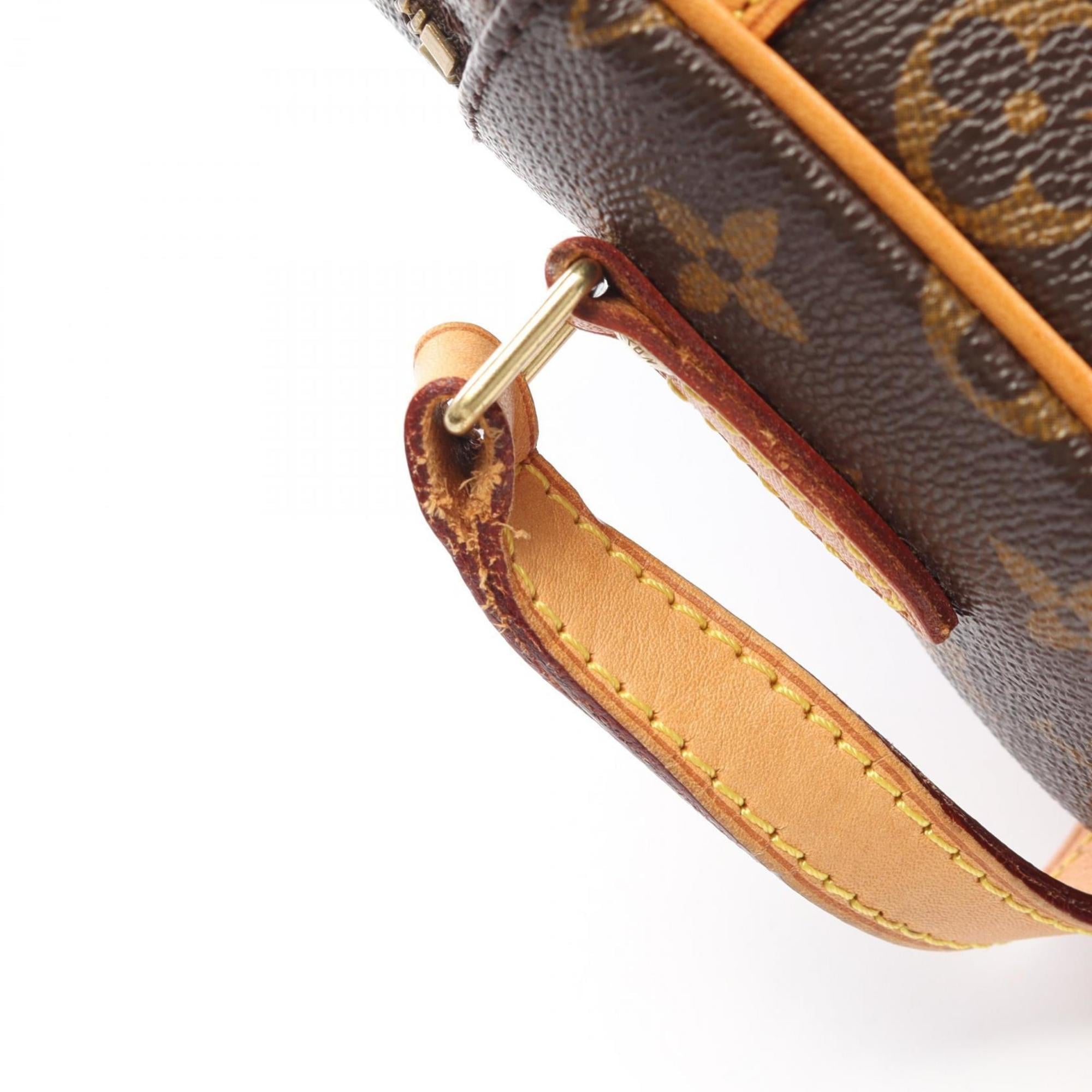 Louis Vuitton Monogram Brown Coated Canvas Leather Shoulder Bag (Pre-Owned)