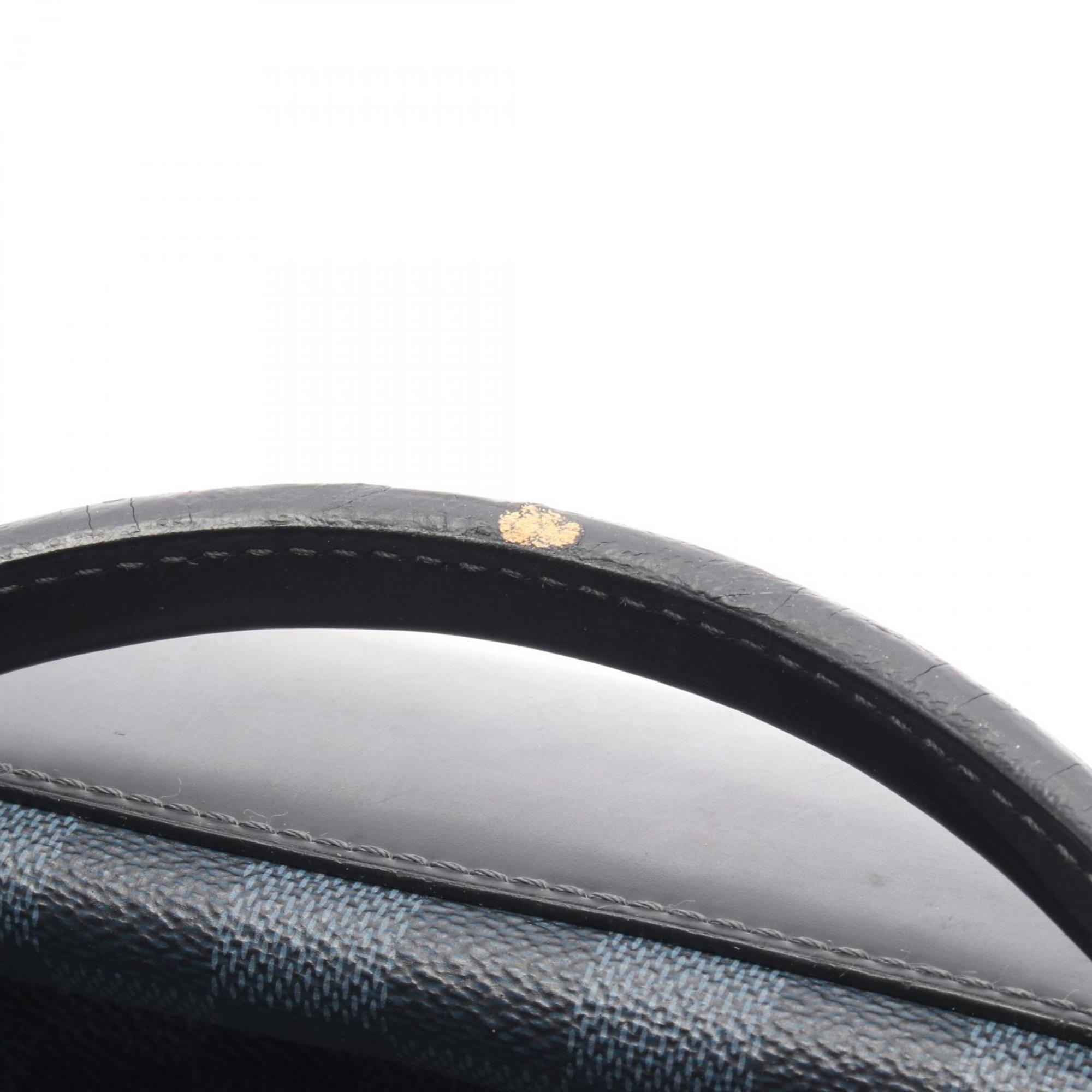 Louis Vuitton Black Navy Coated Canvas Tote Bag (Pre-Owned)
