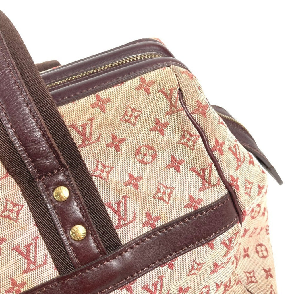 Louis Vuitton Cerise Monogram Red Color Monogram Mini Boston Bag Handbag (Pre-Owned)