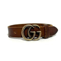 Double G Bracelet Leather and Metal