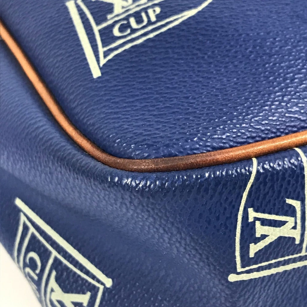 Louis Vuitton Louis Vuitton Cup Blue Leather Pochette Shoulder Bag (Pre-Owned)