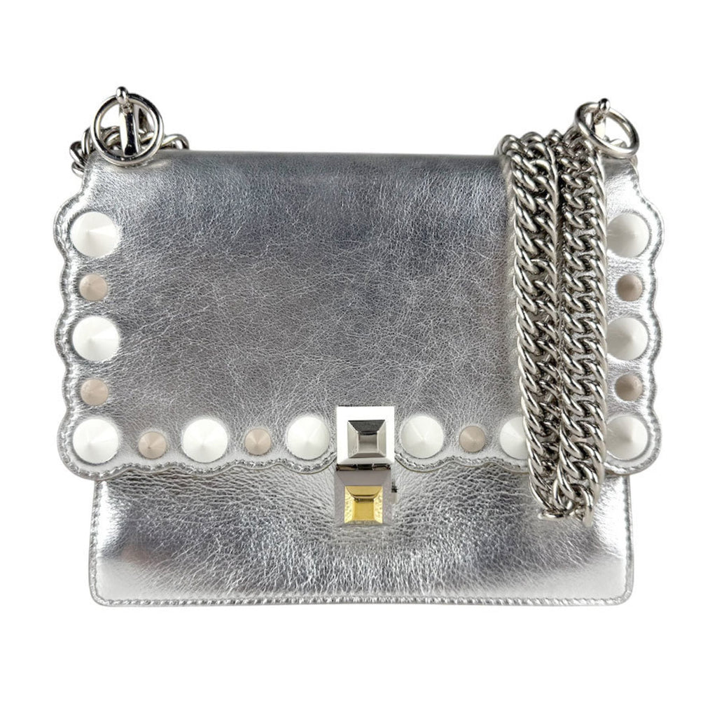 Kan I Bag Pearl Embellished Leather Small