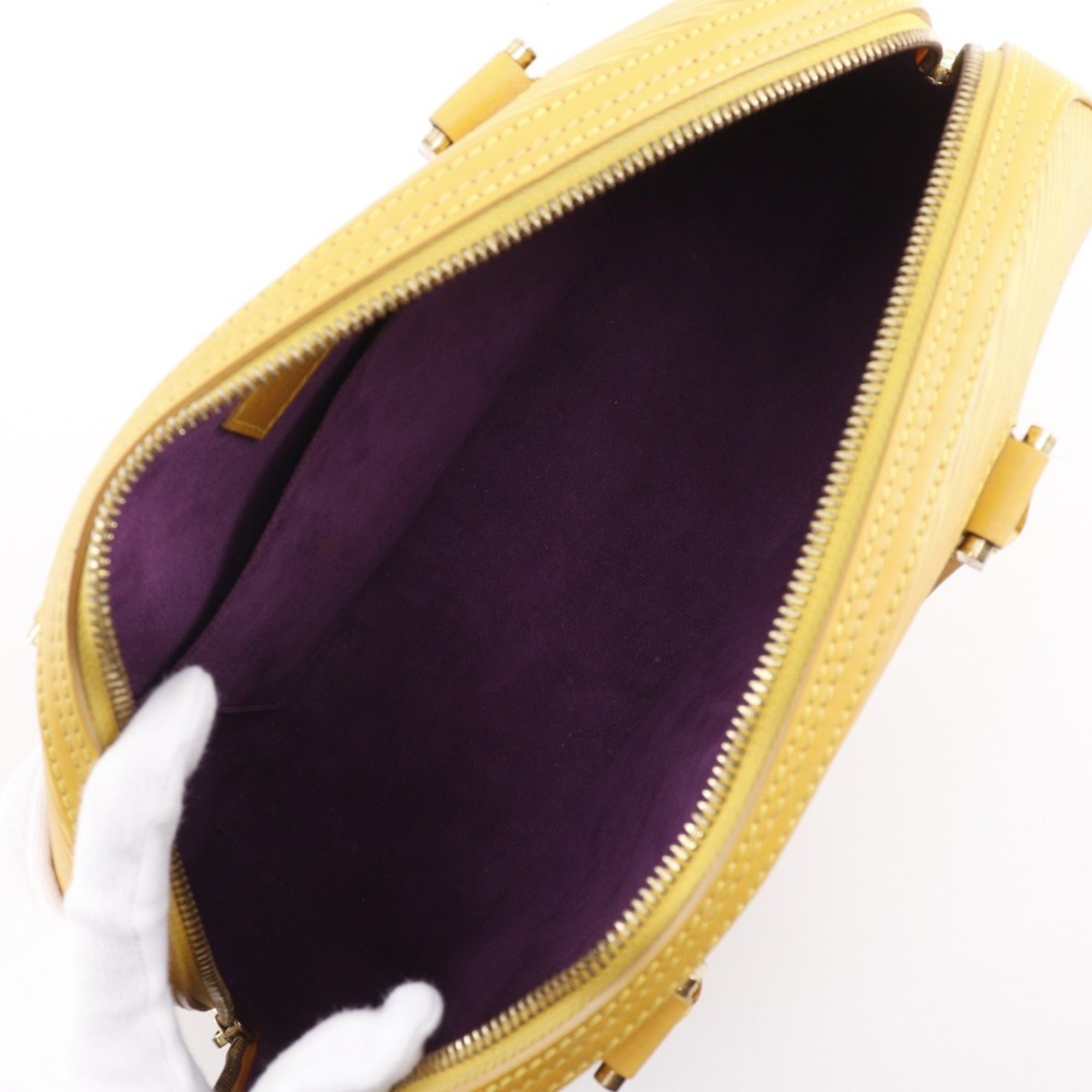Louis Vuitton Yellow Epi Leather Handbag (Pre-Owned)