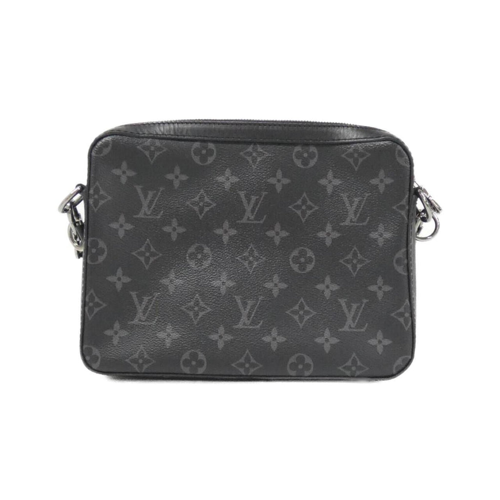 Louis Vuitton Black Gris Coated Canvas Shoulder Bag (Pre-Owned)