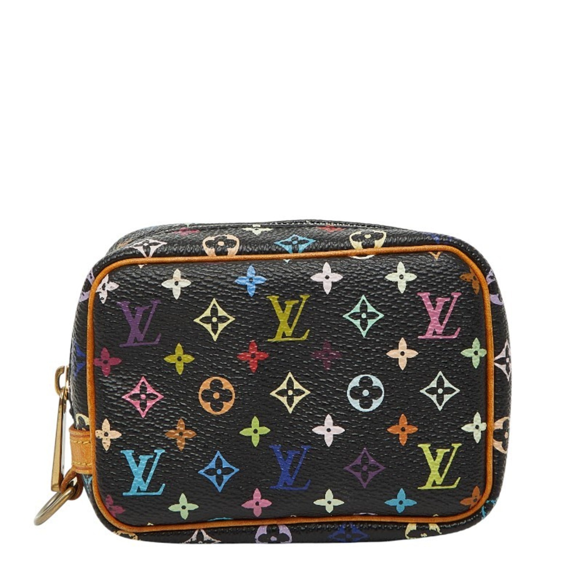 Louis Vuitton Black Multi-Color Pvc Leather Pouch (Pre-Owned)