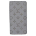 Louis Vuitton Gray Monogram Shadow Long Wallet (Bi-Fold) (Pre-Owned)