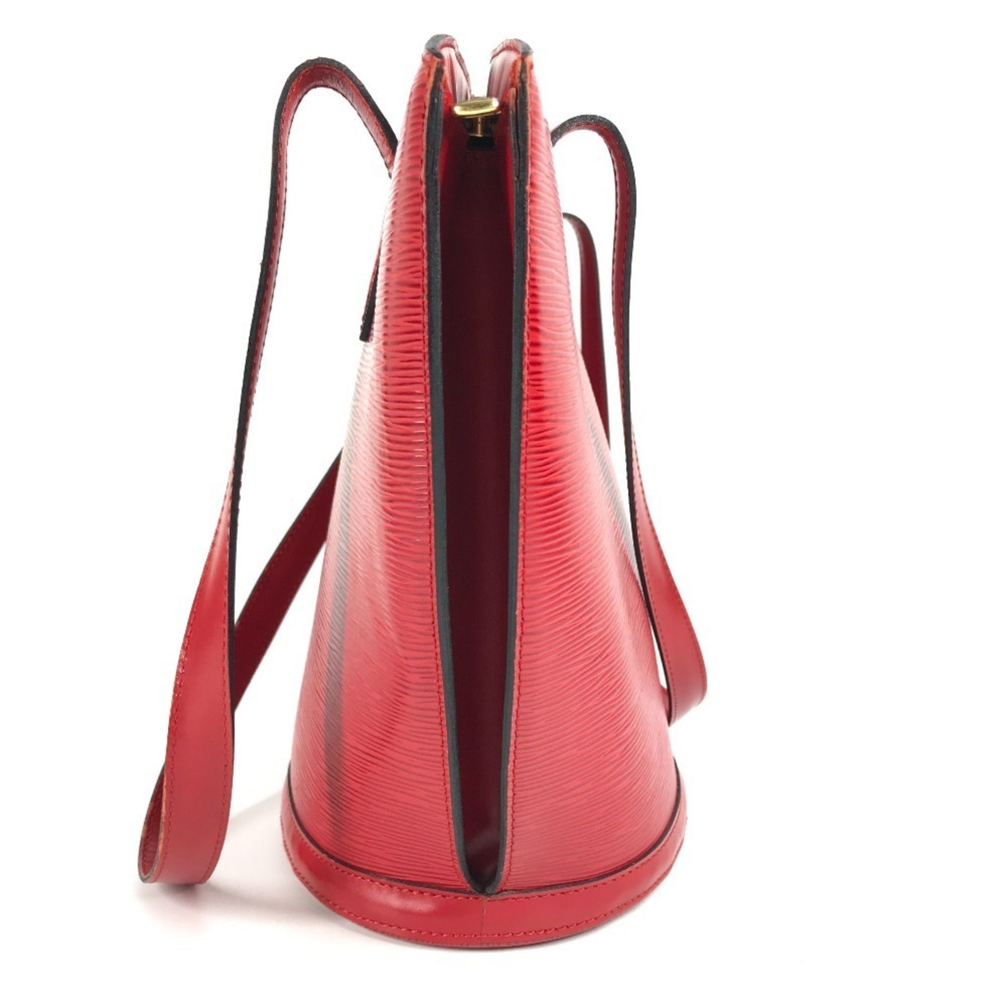 Louis Vuitton Castilian Red Red Color Epi Leather Shoulder Bag (Pre-Owned)
