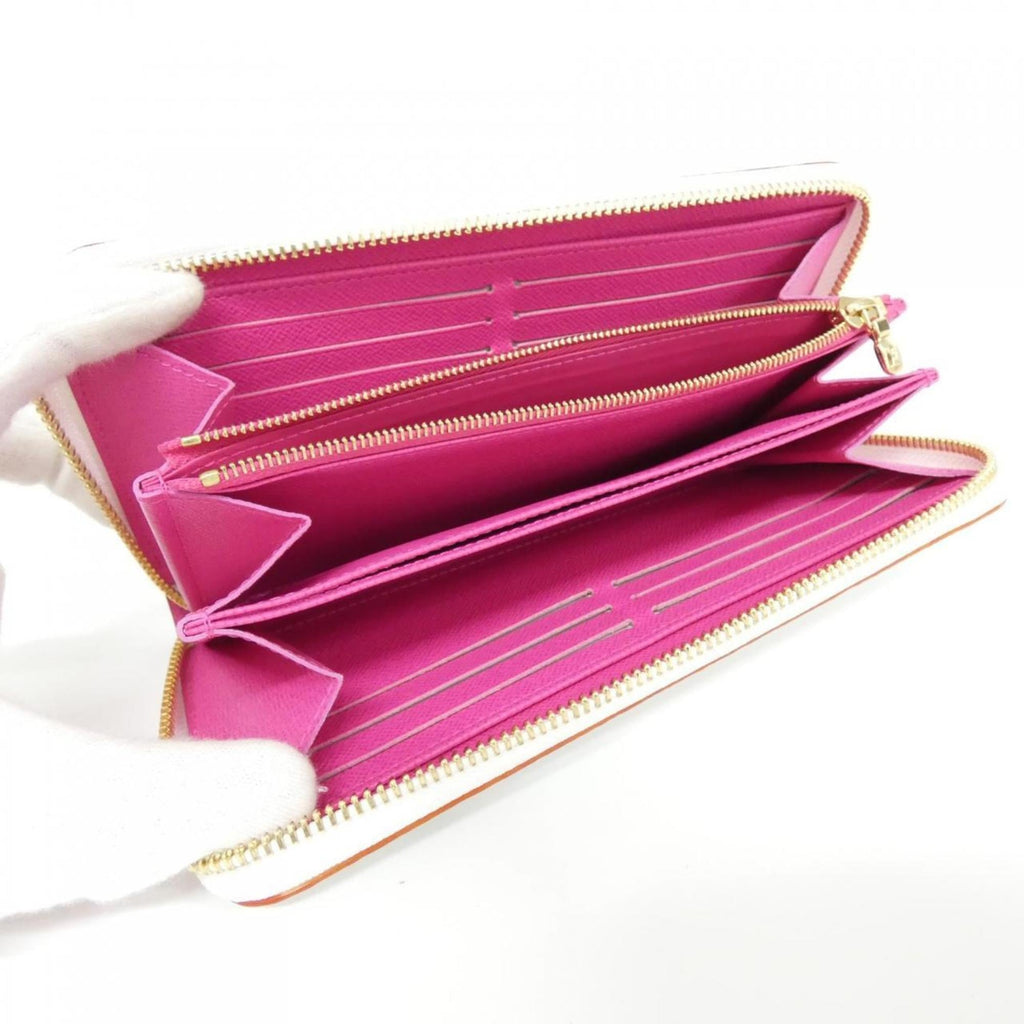 Louis Vuitton Multi-Color White Coated Canvas Long Wallet (Bi-Fold) (Pre-Owned)