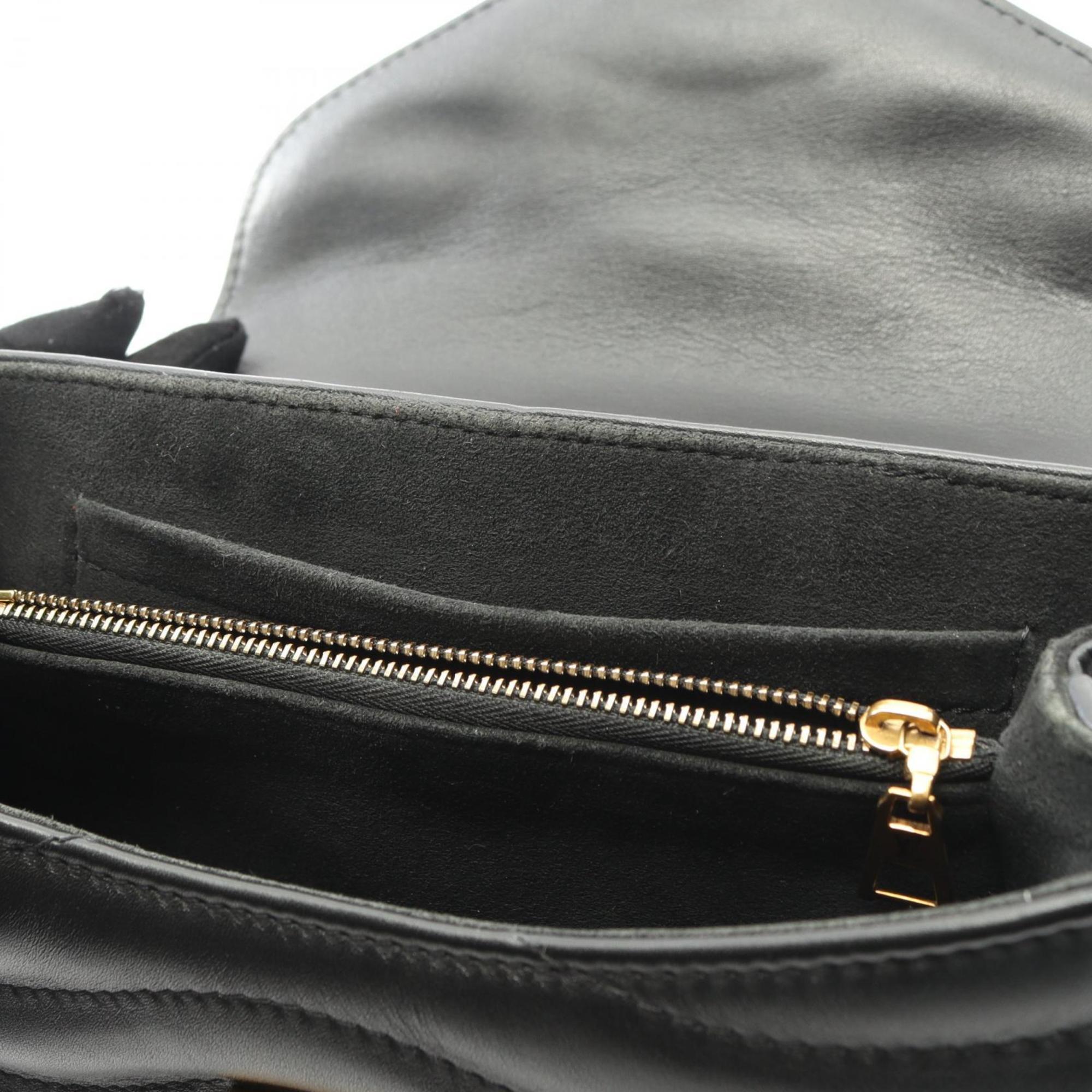 Louis Vuitton Black Noir Leather Handbag (Pre-Owned)