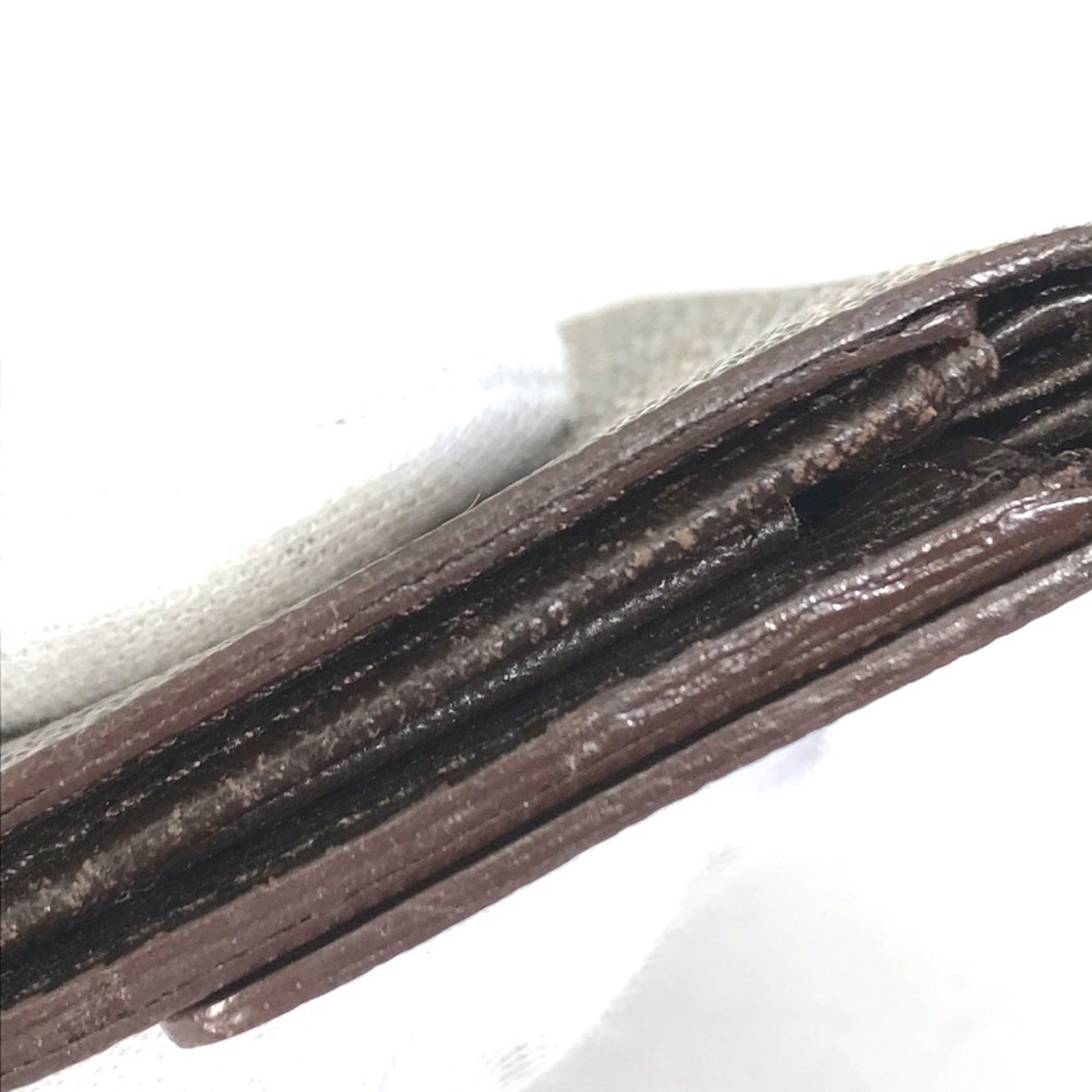 Louis Vuitton Brown Damier Canvas Ebene Damier Canvas Coin Purse/Coin Case (Pre-Owned)
