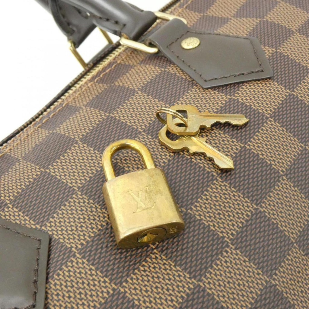 Louis Vuitton Ebene Coated Canvas Boston Bag (Pre-Owned)