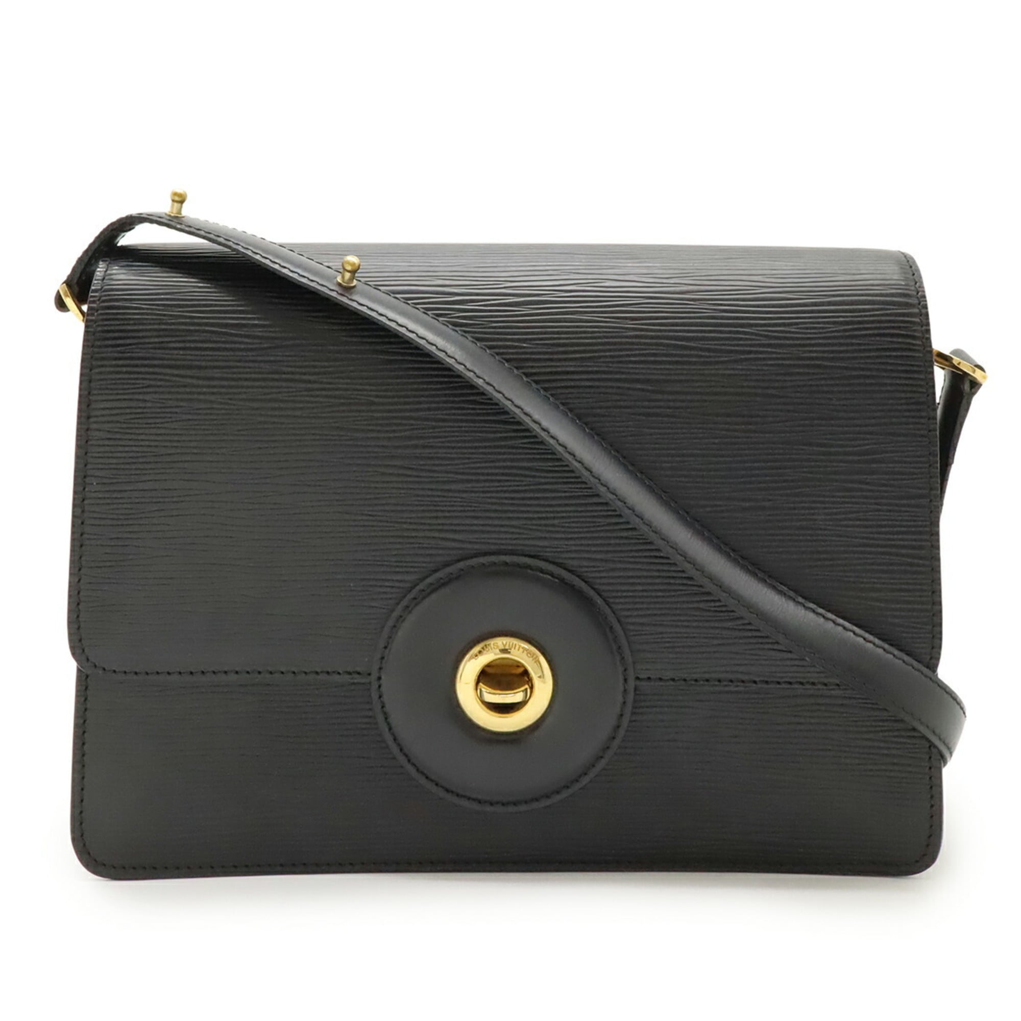 Louis Vuitton Epi Black Noir Epi Leather Pochette Shoulder Bag (Pre-Owned)
