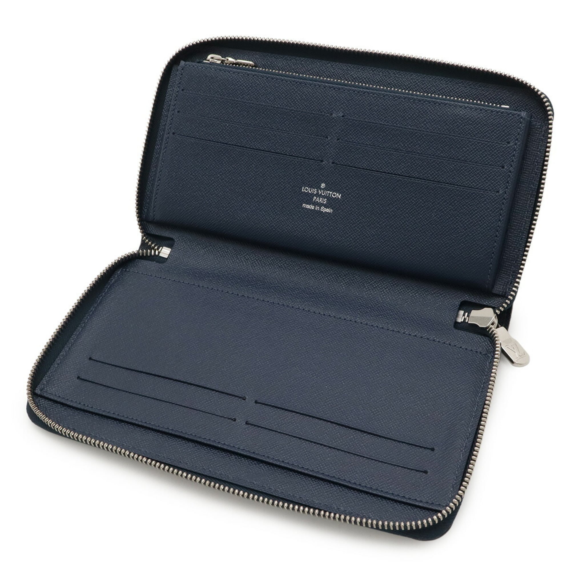 Louis Vuitton Epi Navy Blue Epi Leather Long Wallet (Bi-Fold) (Pre-Owned)