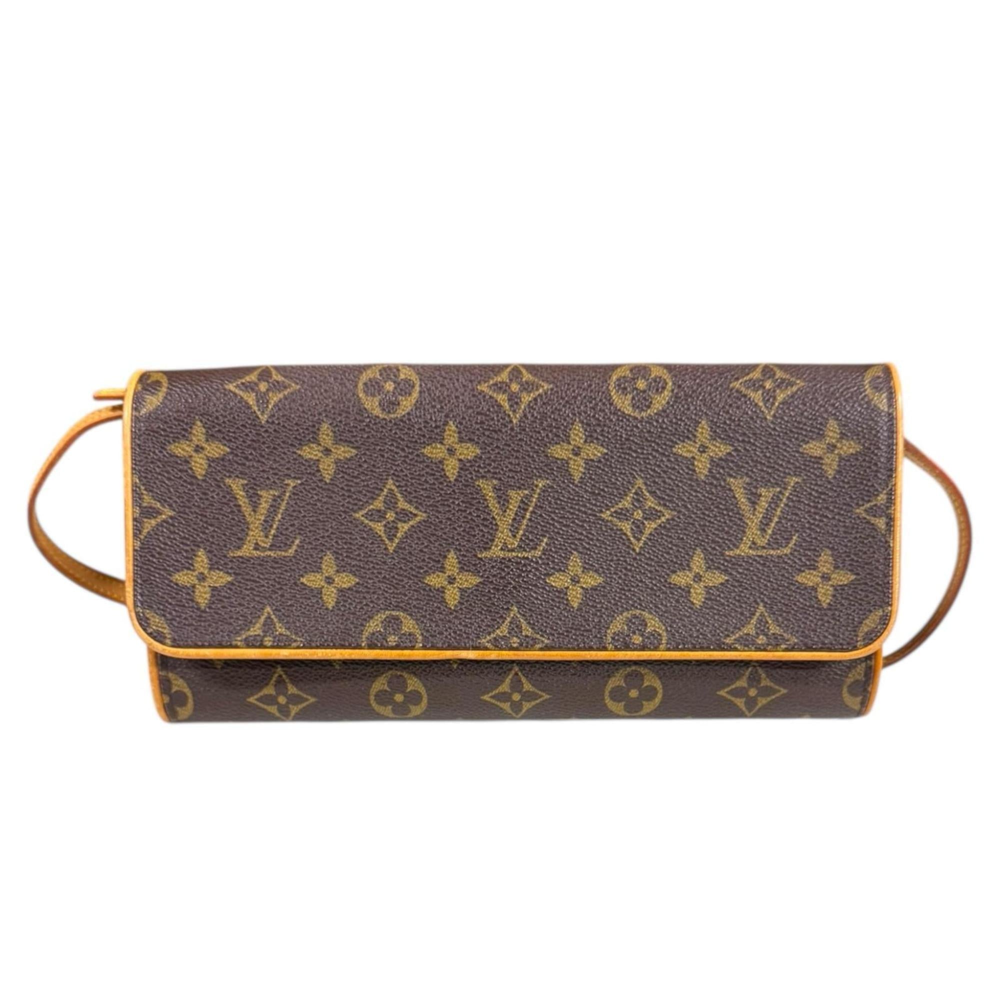 Louis Vuitton Monogram Brown Monogram Pochette Shoulder Bag (Pre-Owned)