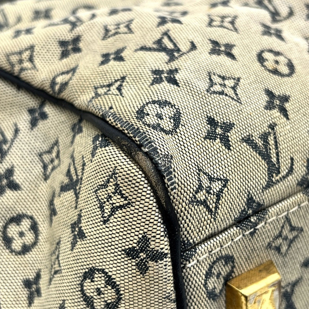 Louis Vuitton Galle Monogram Navy Monogram Mini Boston Bag Handbag (Pre-Owned)