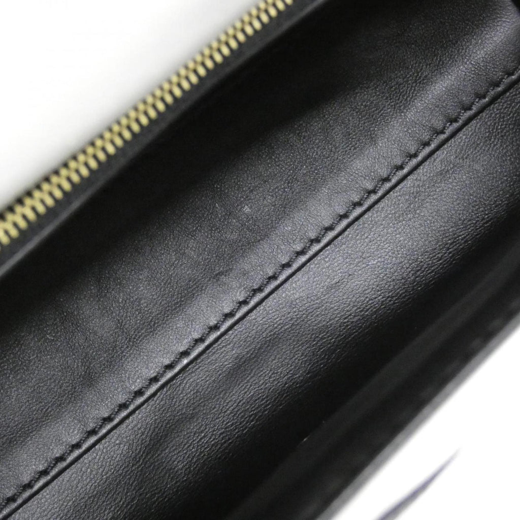 Louis Vuitton Blanc Noir Leather Shoulder Bag (Pre-Owned)