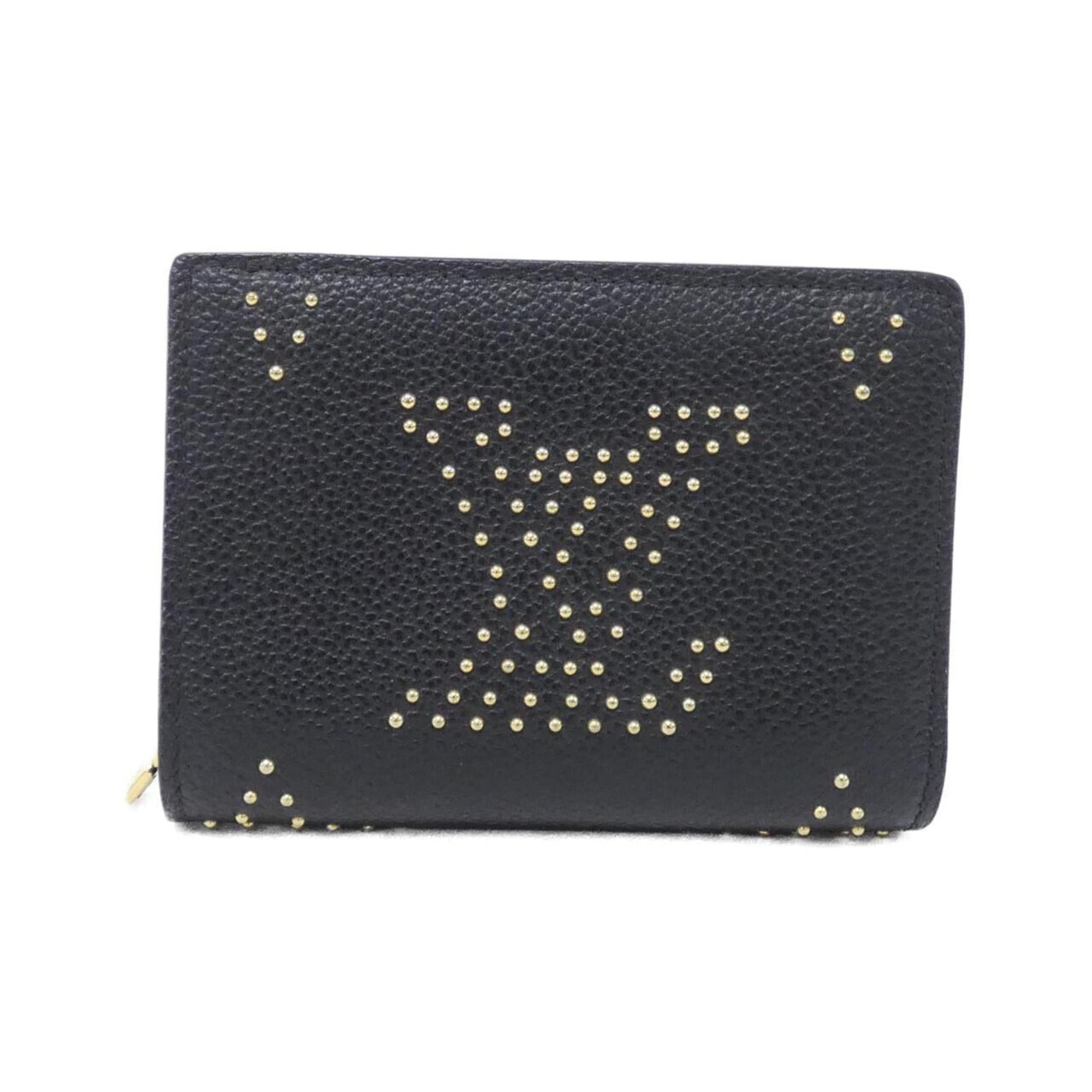Louis Vuitton Black Leather Wallet (Bi-Fold) (Pre-Owned)