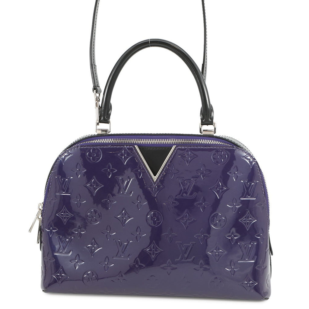 Louis Vuitton Monogram Noir Purple Monogram Vernis Handbag Shoulder Bag (Pre-Owned)