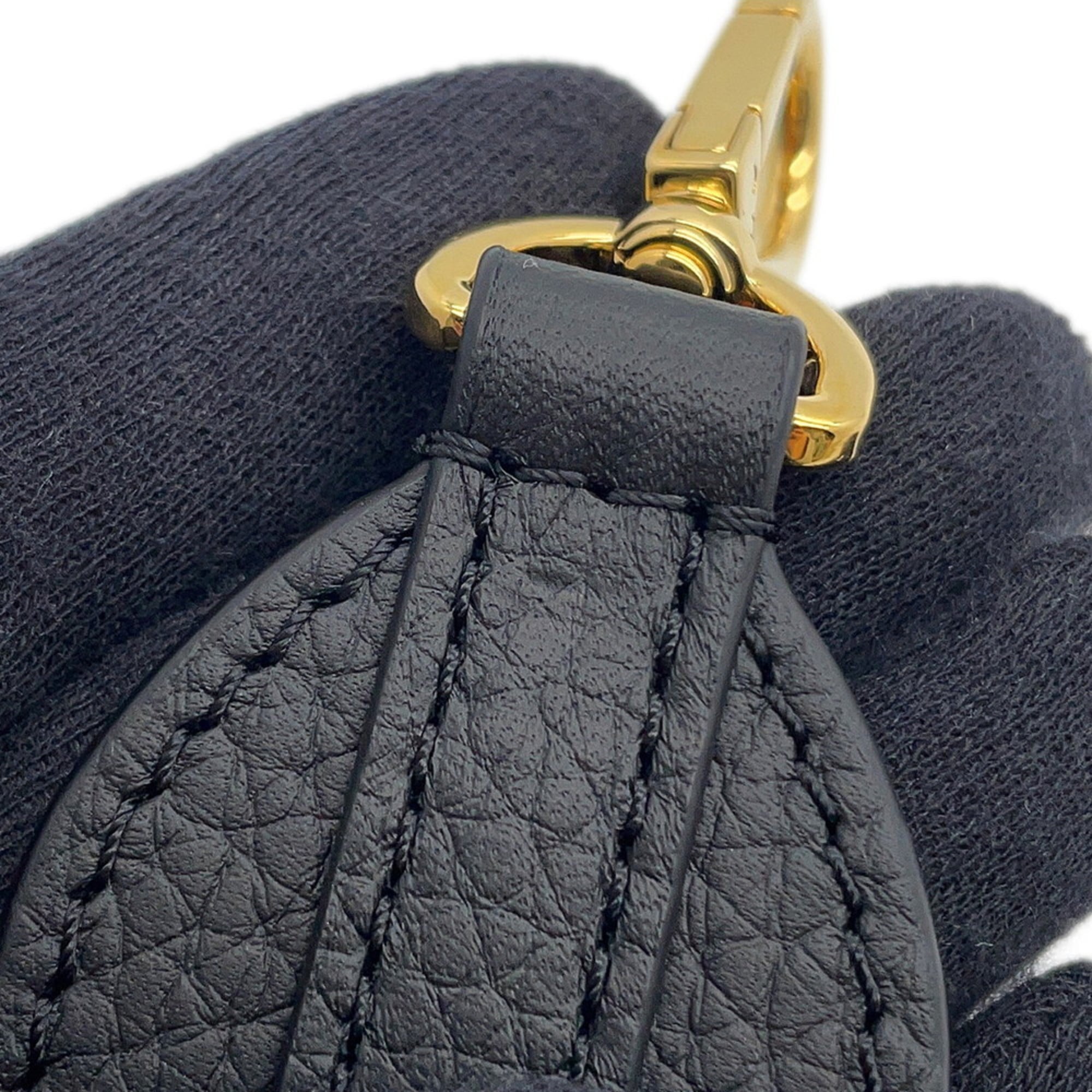 Louis Vuitton Black Noir Exotic Leather Handbag Shoulder Bag (Pre-Owned)
