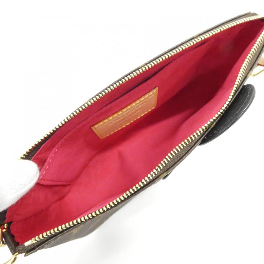 Louis Vuitton Brown Coated Canvas Pochette Pouch (Pre-Owned)