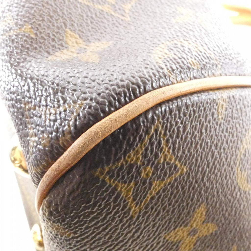 Louis Vuitton Marron Coated Canvas Shoulder Bag (Pre-Owned)