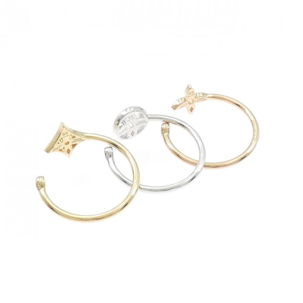 Louis Vuitton Yellow Gold (18K) Pink Gold (18K) White Gold (18K) Band Ring (Pre-Owned)
