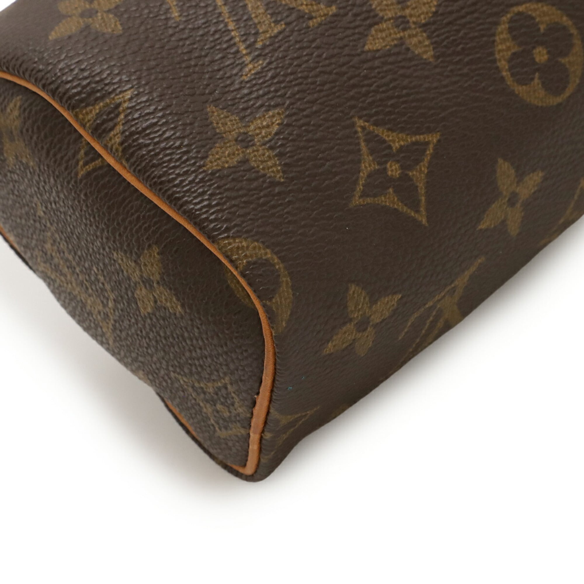 Louis Vuitton Brown Monogram Canvas Handbag Pouch Shoulder Bag (Pre-Owned)