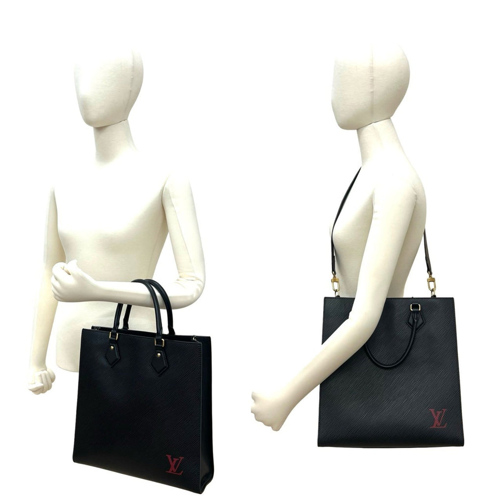 Louis Vuitton Black Epi Leather Handbag Shoulder Bag Tote Bag (Pre-Owned)