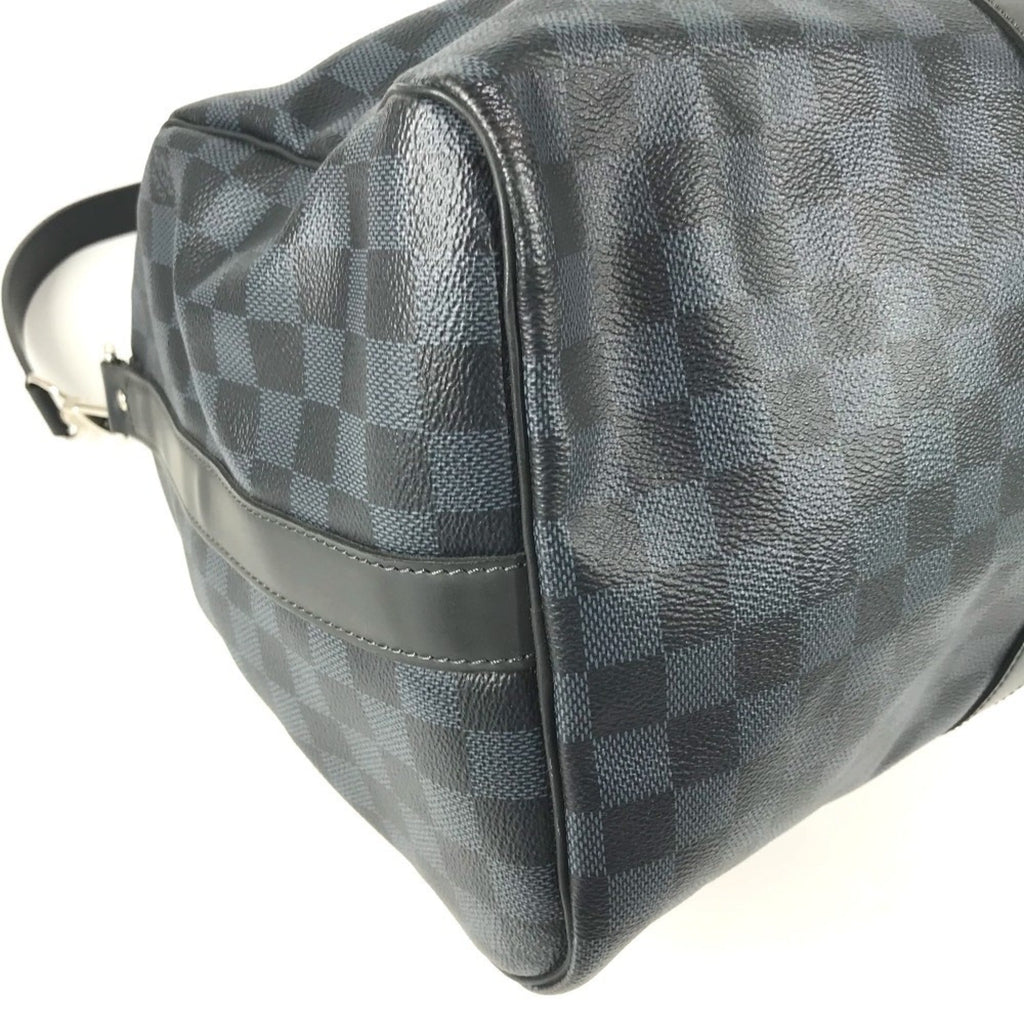 Louis Vuitton Damier Cobalt Navy Canvas Boston Bag Shoulder Bag (Pre-Owned)