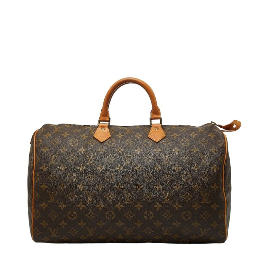 Louis Vuitton Brown Pvc Leather Boston Bag Handbag (Pre-Owned)