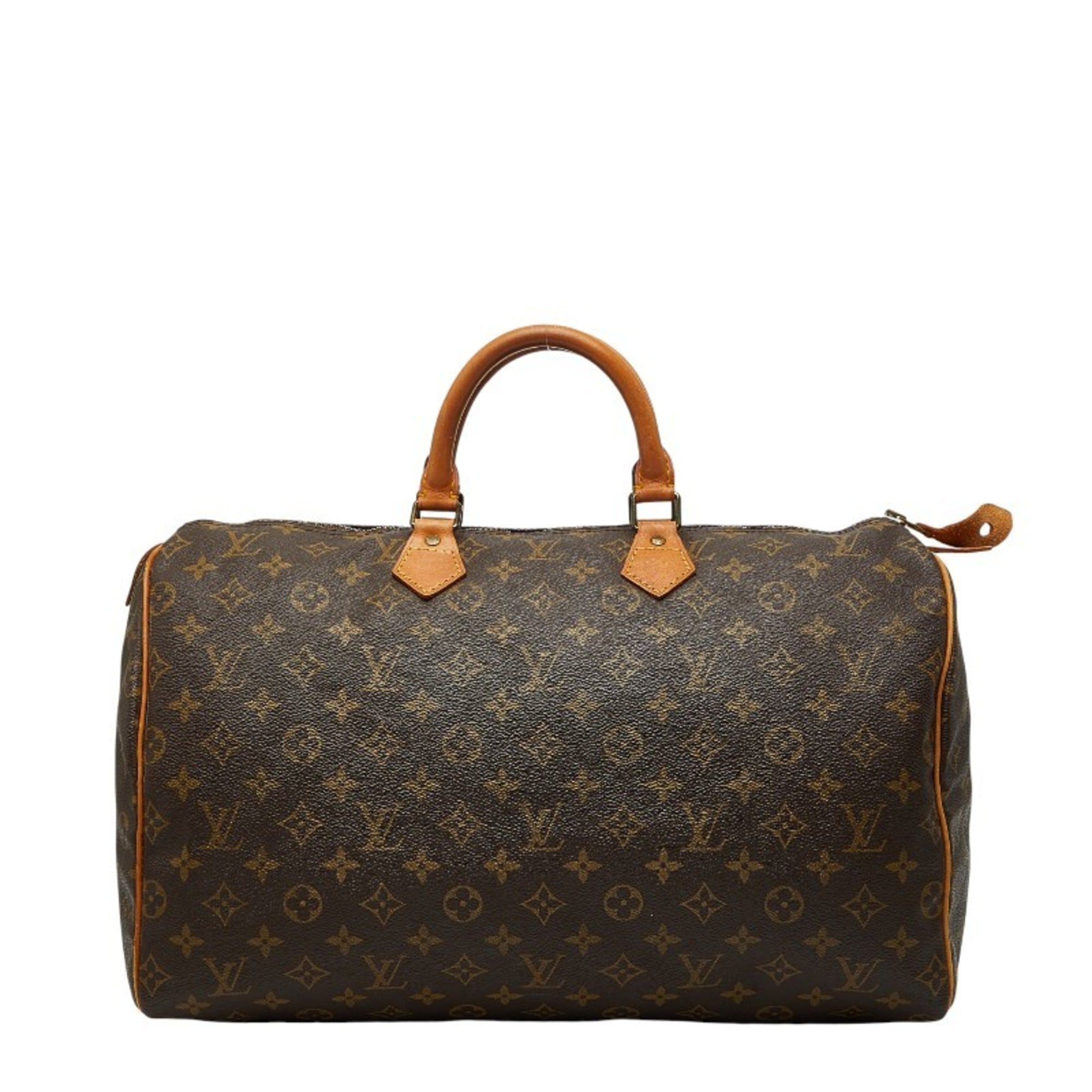 Louis Vuitton Brown Pvc Leather Boston Bag Handbag (Pre-Owned)