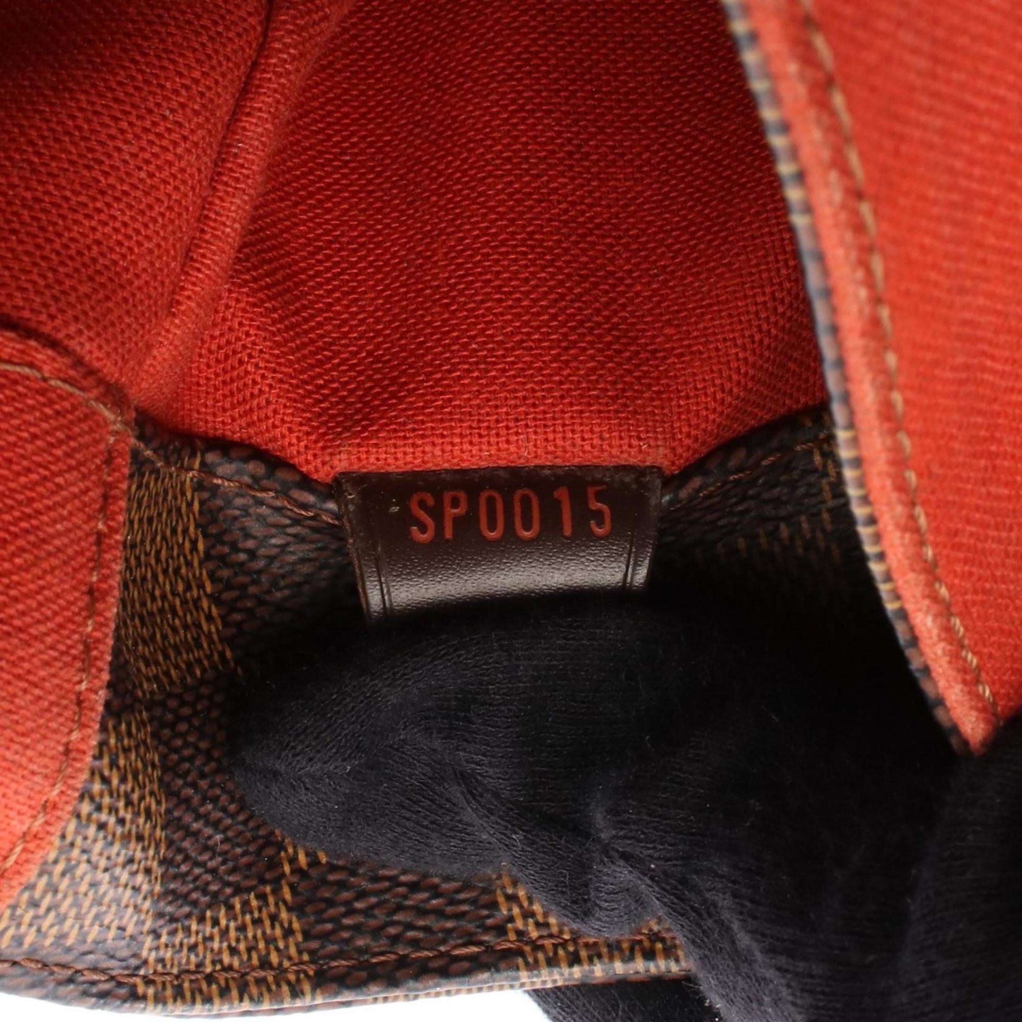 Louis Vuitton Brown Ebene Coated Canvas Leather Shoulder Bag (Pre-Owned)