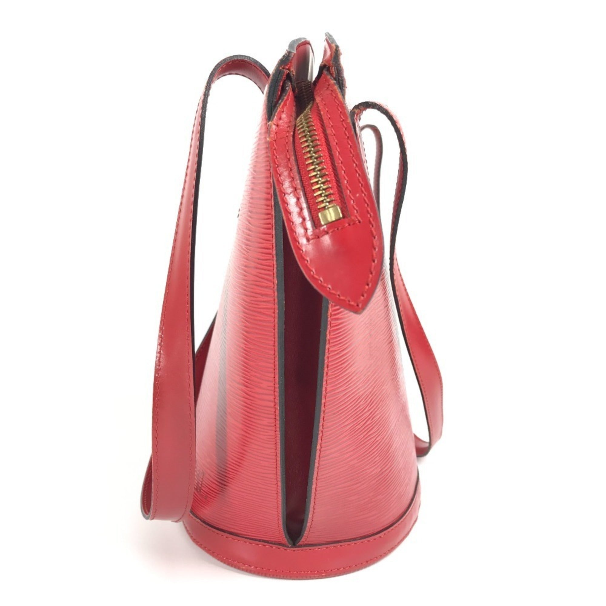 Louis Vuitton Castilian Red Red Color Epi Leather Shoulder Bag (Pre-Owned)