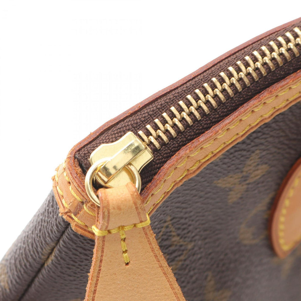 Louis Vuitton Monogram Brown Coated Canvas Leather Handbag (Pre-Owned)
