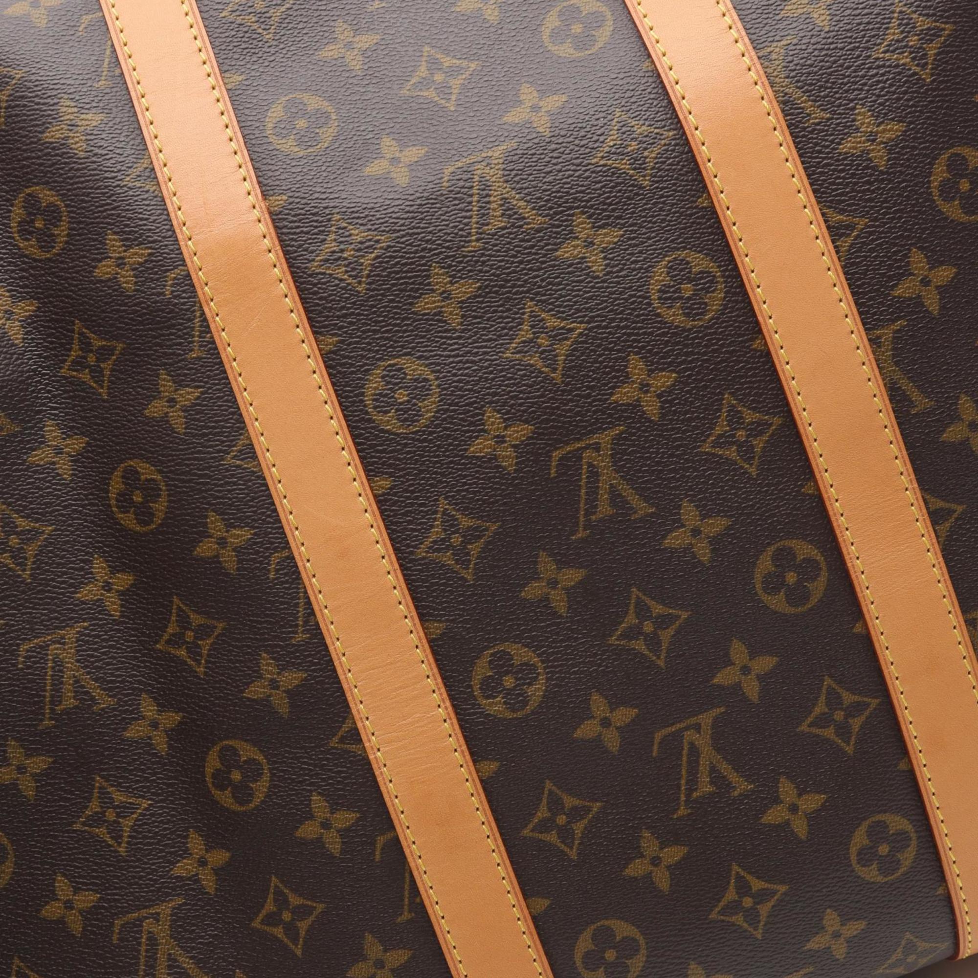Louis Vuitton Brown Coated Canvas Pvc Monogram Leather Boston Bag (Pre-Owned)