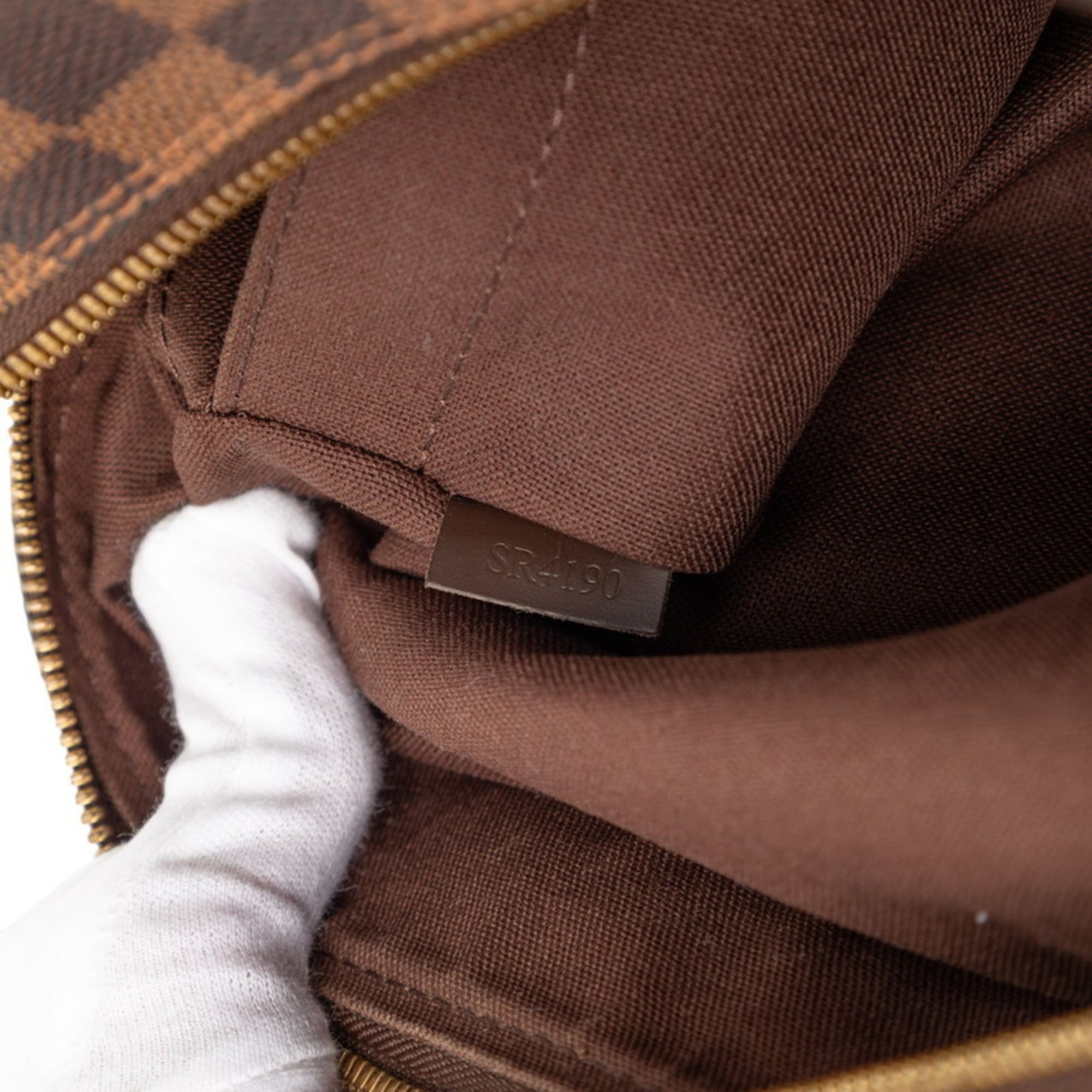 Louis Vuitton Brown Damier Canvas Ebene Leather Pvc Messenger Bag (Pre-Owned)