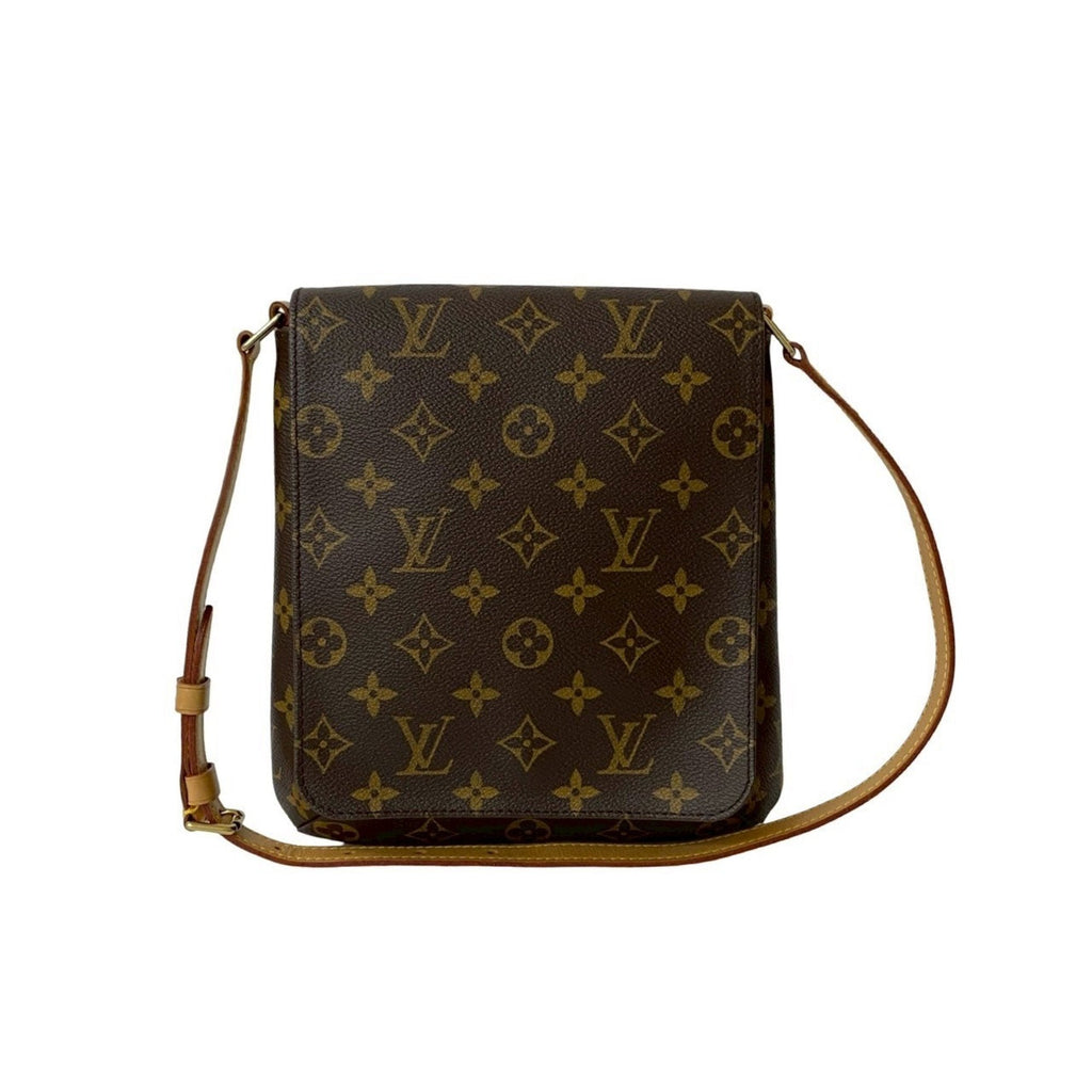 Louis Vuitton Brown Leather Pvc Shoulder Bag (Pre-Owned)