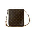 Louis Vuitton Brown Leather Pvc Shoulder Bag (Pre-Owned)