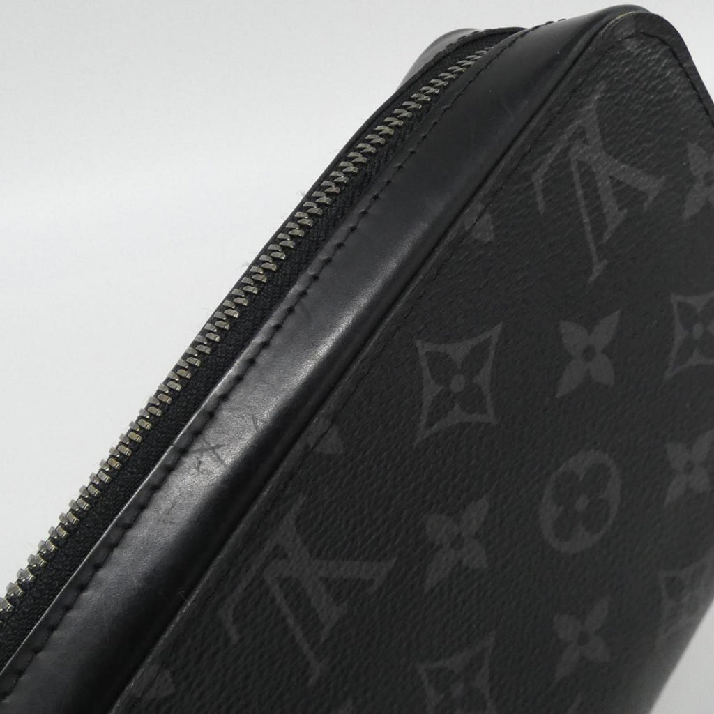 Louis Vuitton Black Coated Canvas Long Wallet (Bi-Fold) (Pre-Owned)