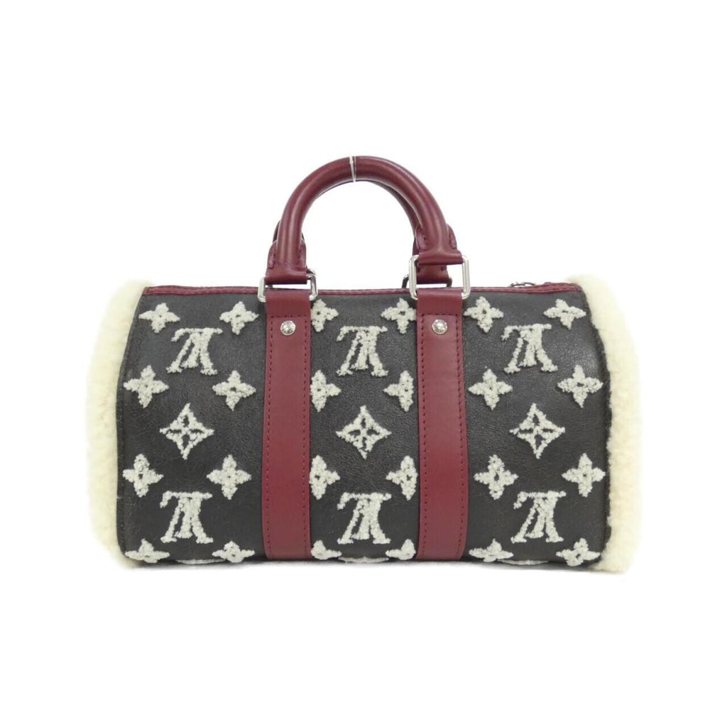 Louis Vuitton Black Ivory Rouge Leather Boston Bag (Pre-Owned)